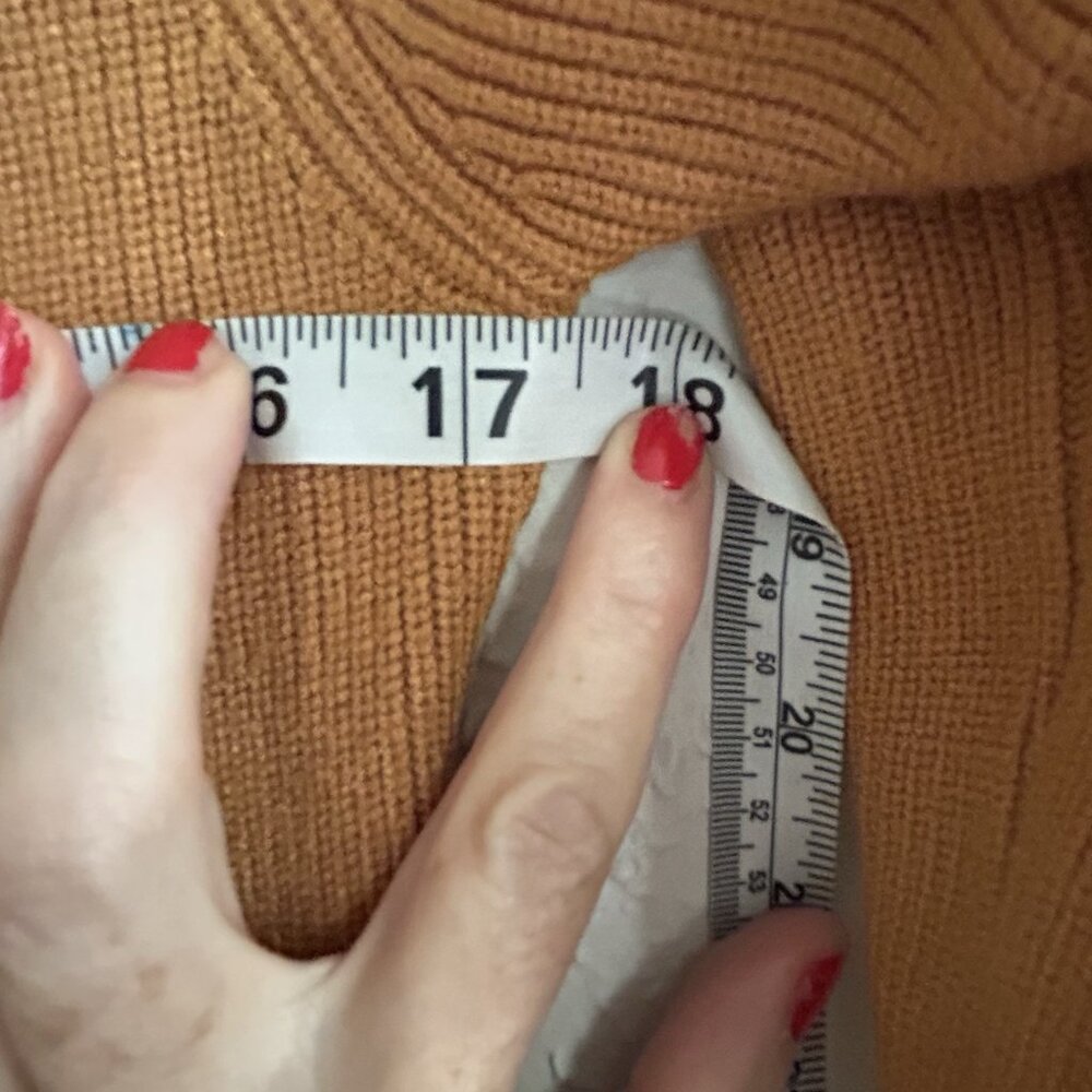 Knit Sweater dress classic wrap Midi Minimalist City modest minimalist preppy - Picture 7 of 13